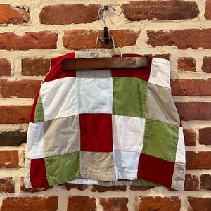 Vintage Esprit Corduroy Patchwork Mini Skirt